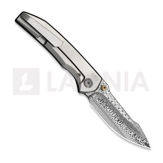 We Knife Ryson Damasteel kääntöveitsi, Gray Titanium WE24086-DS1