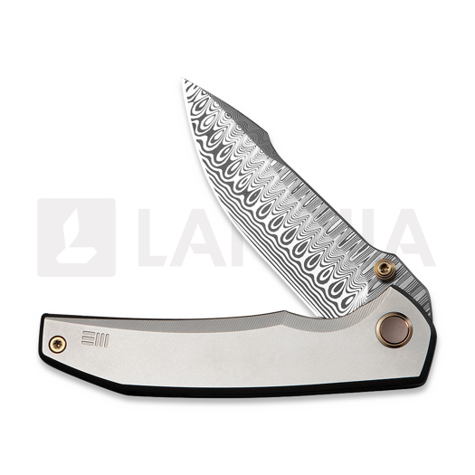 We Knife Ryson Damasteel sulankstomas peilis, Gray Titanium WE24086-DS1