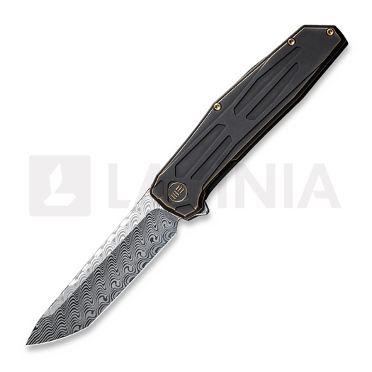 We Knife Shadowfire Damasteel, Bronze/Black Titanium WE22035-DS1