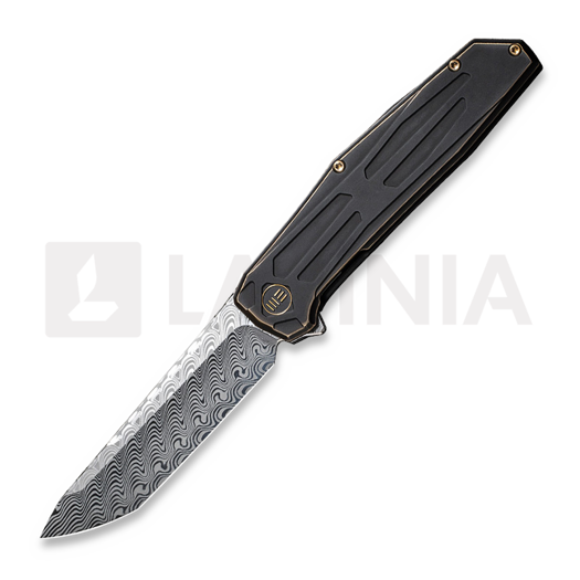 We Knife Shadowfire Damasteel, Bronze/Black Titanium WE22035-DS1