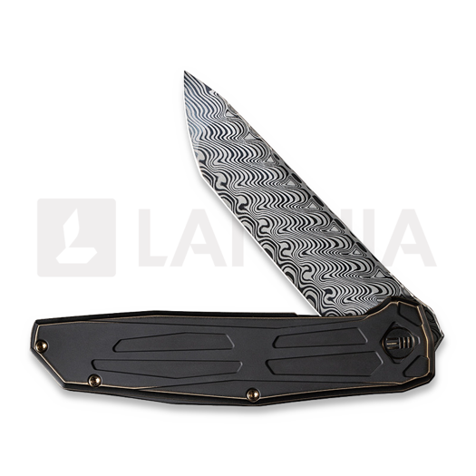 We Knife Shadowfire Damasteel, Bronze/Black Titanium WE22035-DS1