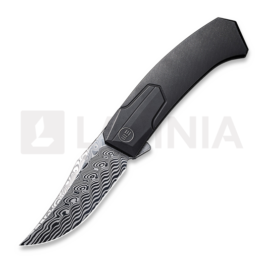 Nóż składany We Knife Shuddan Hakkapella Damasteel, czarny 21015-DS1