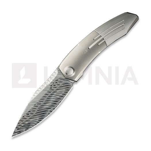 We Knife Sine Wave Damasteel, Polished BB/Satin Ti WE23069B-DS1