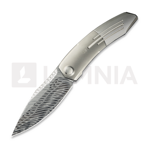 We Knife Sine Wave Damasteel, Polished BB/Satin Ti WE23069B-DS1