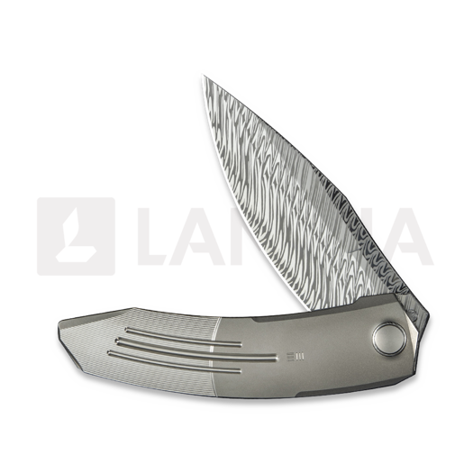 We Knife Sine Wave Damasteel, Polished BB/Satin Ti WE23069B-DS1