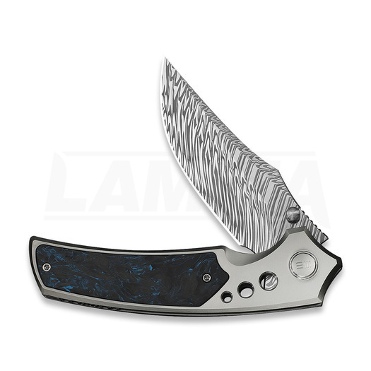 We Knife Skynix Damasteel, Gray Titanium & Black/Blue CF WE24087-DS1