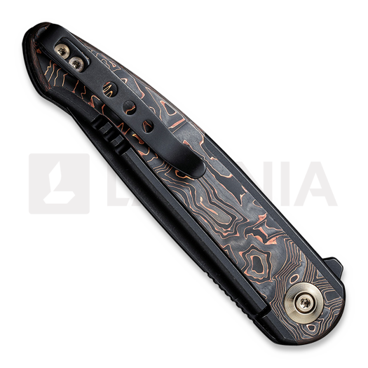We Knife Smooth Sentinel Copper Foil CF Inlay foldekniv WE20043-6