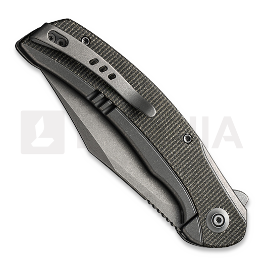 Couteau pliant We Knife Snick, dark green micarta inlay WE19022F-5