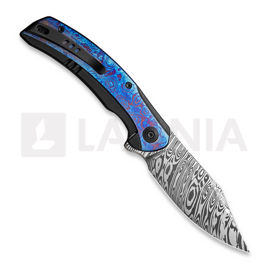 We Knife Snick k&auml;&auml;nt&ouml;veitsi, timascus inlay WE19022F-DS1
