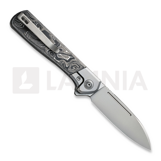 We Knife Soothsayer Aluminum Foil Carbon folding knife, Bead Blasted WE20050-3