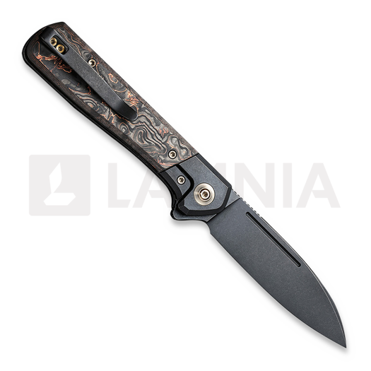 We Knife Soothsayer Copper Foil Carbon 折叠刀, black stonewash WE20050-2