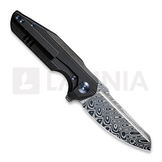 We Knife StarHawk sulankstomas peilis, hakkapella damasteel WE21017-DS1