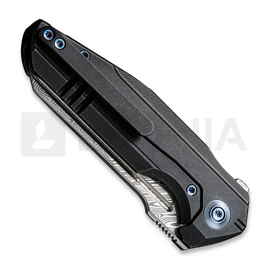 We Knife StarHawk sulankstomas peilis, hakkapella damasteel WE21017-DS1