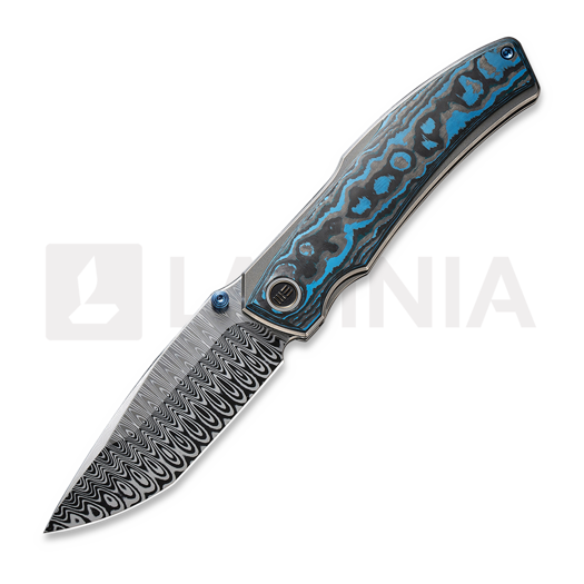 We Knife Swordfin Damasteel, Arctic Storm Fatcarbon WE23067-DS1