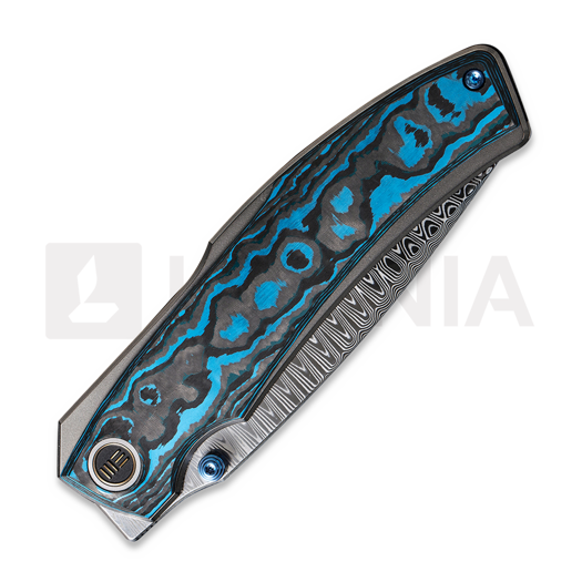 We Knife Swordfin Damasteel, Arctic Storm Fatcarbon WE23067-DS1