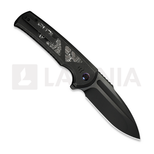 We Knife Sylox, Black Ti/Aluminum Foil CF, Black SW WE24027-1