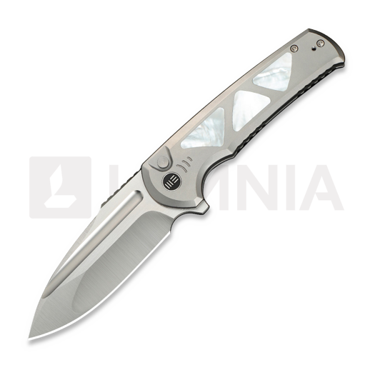 We Knife Sylox kääntöveitsi, Gray Ti/Mother Of Pearl, Satin WE24027-4