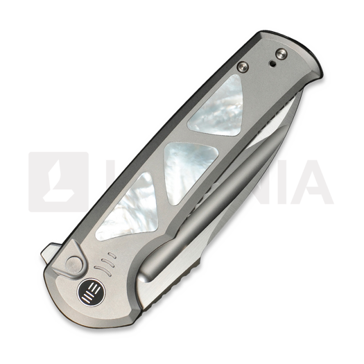 We Knife Sylox foldekniv, Gray Ti/Mother Of Pearl, Satin WE24027-4