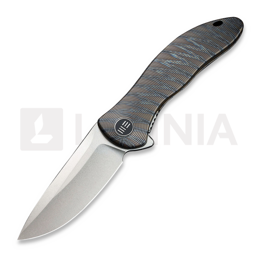 We Knife Synergy2v2 sulankstomas peilis, flamed tiger stripe pattern WE18046D-2