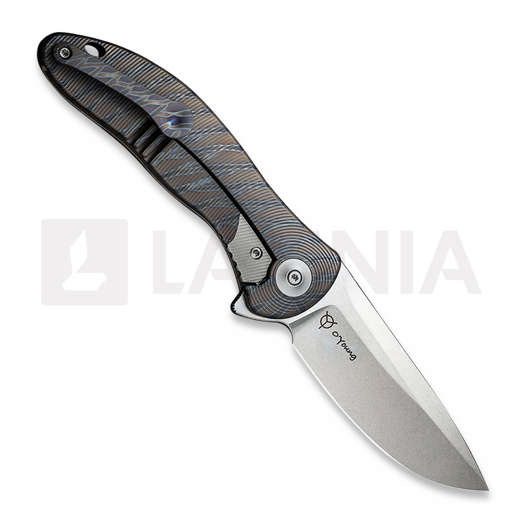 We Knife Synergy2v2 折叠刀, flamed tiger stripe pattern WE18046D-2
