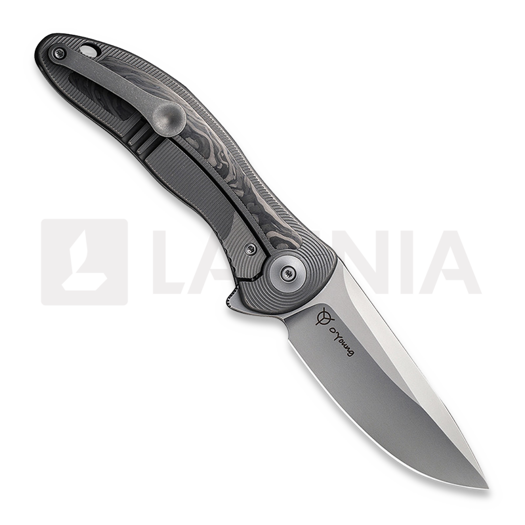 We Knife Synergy2v2 sulankstomas peilis, shredded carbon fiber 18046CF-1