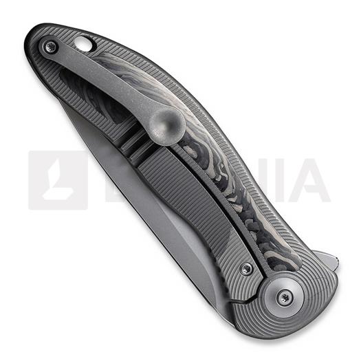 We Knife Synergy2v2 sulankstomas peilis, shredded carbon fiber 18046CF-1