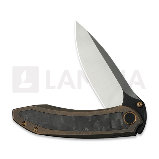 We Knife Winsome, Bronze Ti/Marble Carbon Fiber, Satin WE23092-3
