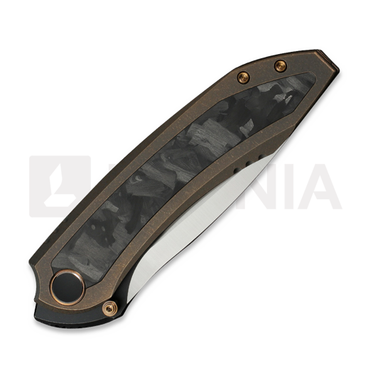 We Knife Winsome, Bronze Ti/Marble Carbon Fiber, Satin WE23092-3
