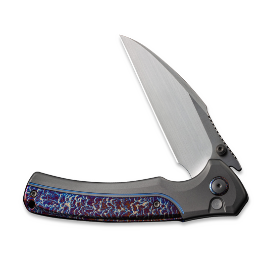 We Knife Ziffius, Gray/Flamed Titanium, Satin WE22024D-4