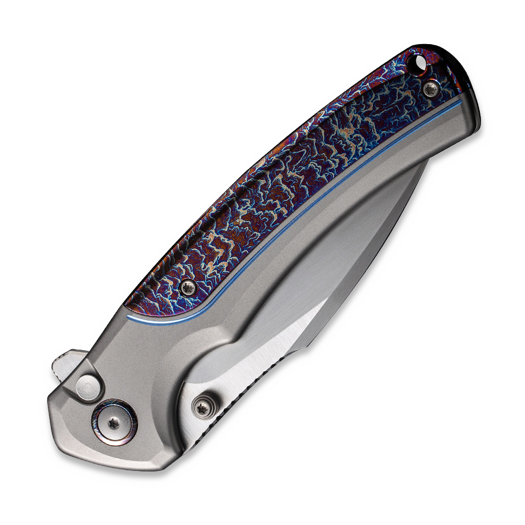We Knife Ziffius, Gray/Flamed Titanium, Satin WE22024D-4