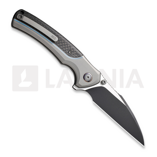 We Knife Ziffius, Gray Titanium/Twill CF, Black SW/Satin WE22024A-1