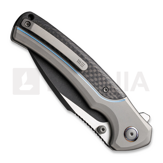 We Knife Ziffius, Gray Titanium/Twill CF, Black SW/Satin WE22024A-1