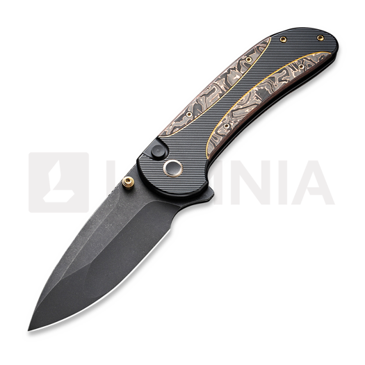 We Knife Zizzit, Black Ti/Copper Foil CF, Black Stonewash WE23031-1