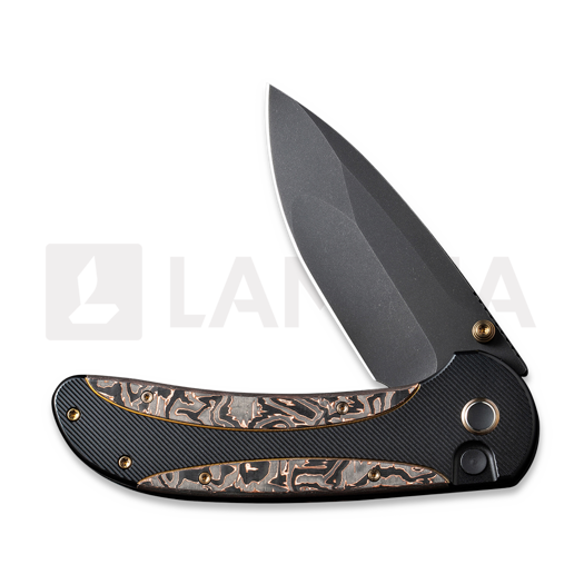 We Knife Zizzit, Black Ti/Copper Foil CF, Black Stonewash WE23031-1