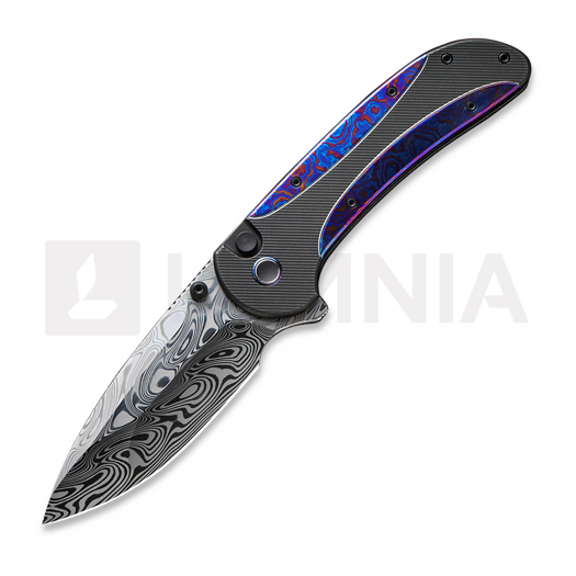 We Knife Zizzit Damasteel, Black Titanium/Timascus WE23031-DS1