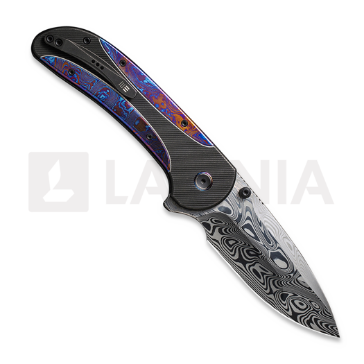We Knife Zizzit Damasteel, Black Titanium/Timascus WE23031-DS1