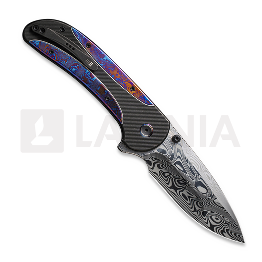 We Knife Zizzit Damasteel, Black Titanium/Timascus WE23031-DS1