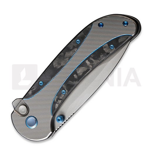 We Knife Zizzit, Polished BB Ti/Marble CF, Polished BB WE23031-3