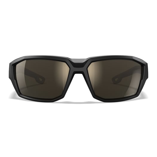 Wiley X Alpine Matte Black and Tan Frame with CAPTIVATE™ Polarized Tungsten Mirror Lense