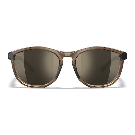 Wiley X Bravo Crystal Tan frame with CAPTIVATE™ Polarized Tungsten Lenses