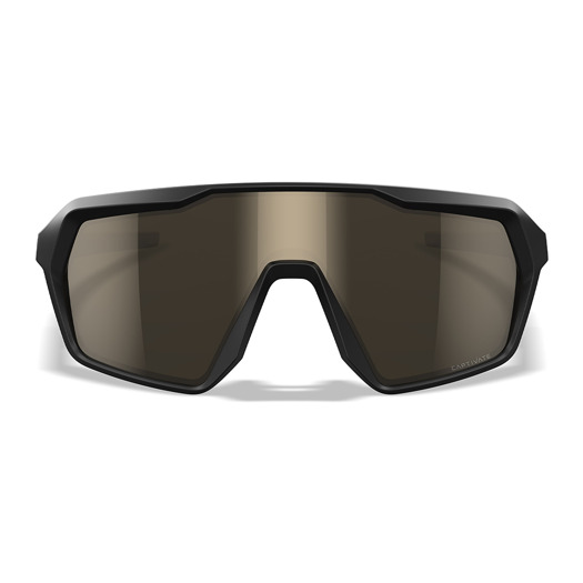 Wiley X Citadel Matte Black and Tan Frame with CAPTIVATE™ Tungsten Mirror Lens