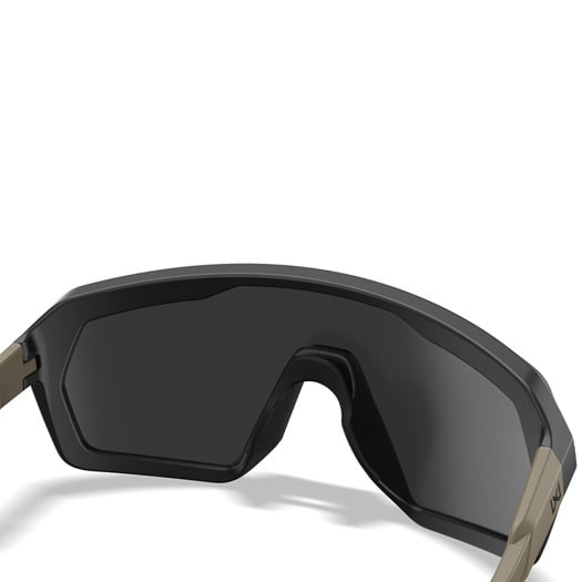 Wiley X Citadel Matte Black and Tan Frame with CAPTIVATE&trade; Tungsten Mirror Lens