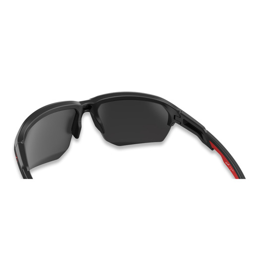 Wiley X Jakl - CAPTIVATE&trade; Black Mirror - Matte Black/Red Frame