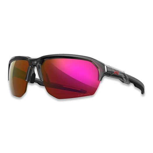 Wiley X Jakl - CAPTIVATE™ Red Mirror - Gloss Crystal Grey Frame