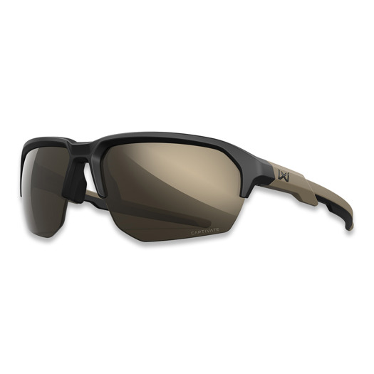 Wiley X Jakl - CAPTIVATE™ Tungsten Mirror - Matte Black/Tan Frame