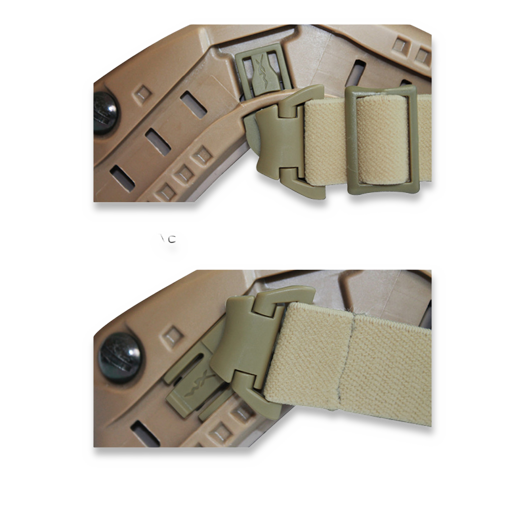 Wiley X Rail Attachment Clip + Bar for Helmet, tan