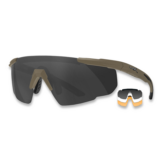 Wiley X Saber™ Advanced, Smoke Grey/Clear/Light Rust