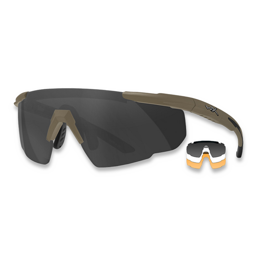 Wiley X Saber™ Advanced, Smoke Grey/Clear/Light Rust