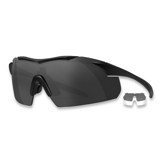 Wiley X Vapor Black Frame, Grey/Clear