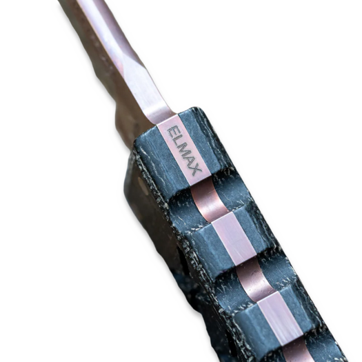 N&oacute;ż Williams Blade Design SZK005 Shobu Zukuri Kaiken 4.5 Apo, Burlap Micarta